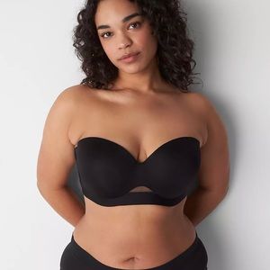 Lane Bryant Multi Way Strapless Bra Black 44B NWT Comfort Bliss Collection